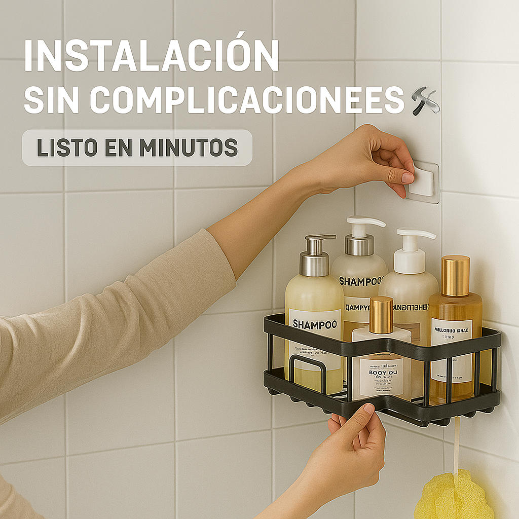 Organiza tu baño en 5 minutos – ¡Sin taladros!